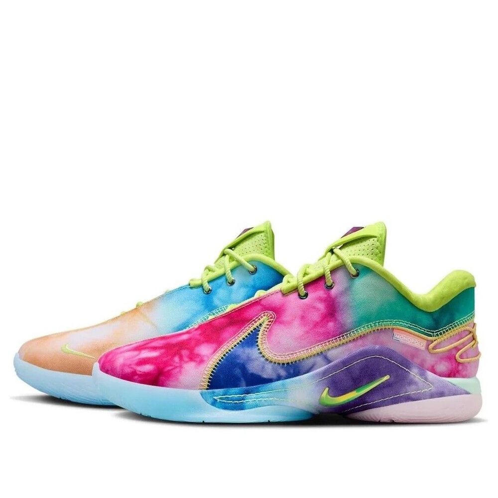 Nike LeBron 22 What The Monopoly Tie Dye Mens Size 5.5/Womens 7 HV8080-300